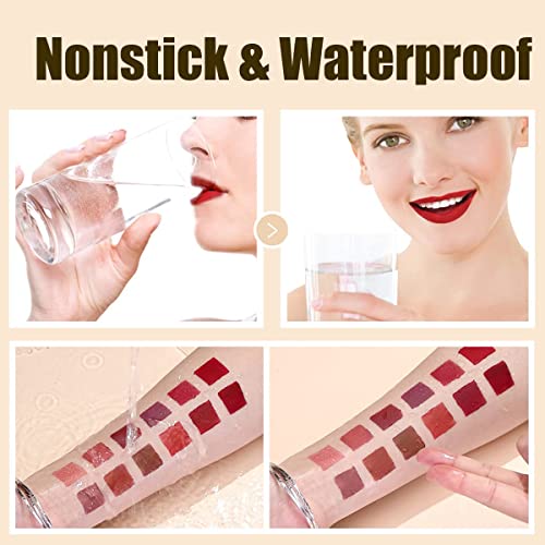 12-Color Matte Liquid Lipstick Set – Waterproof, Long-Lasting