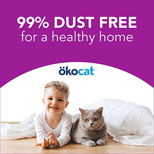 ÖKOCAT Natural Wood Clumping Cat Litter, Mini-Pellets, 14.8 lbs, Great for Long-Hair Breeds, Low Tracking, 99% Dust Free, Biodegradable, Odor Control, Unscented