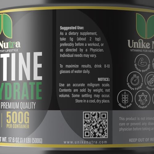 Micronized Creatine Monohydrate Powder 500g