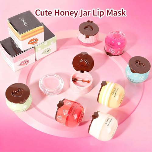 10 Pcs Honey Lip Balm Set - Moisturizing Lip Mask