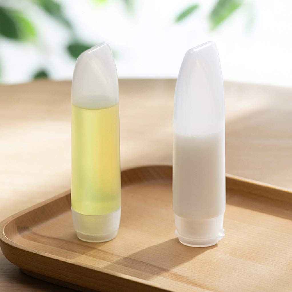 Nydotd 18 Pack Travel Size Plastic Squeeze Bottles for Liquids, 30ml/1Oz TSA Approved Makeup Toiletry Cosmetic Containers, Leak-Proof with Flip Caps, Refillable