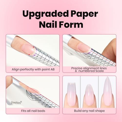 Beetles Builder Gel Nail Kit - 3 Colors Hard Gel Extensions