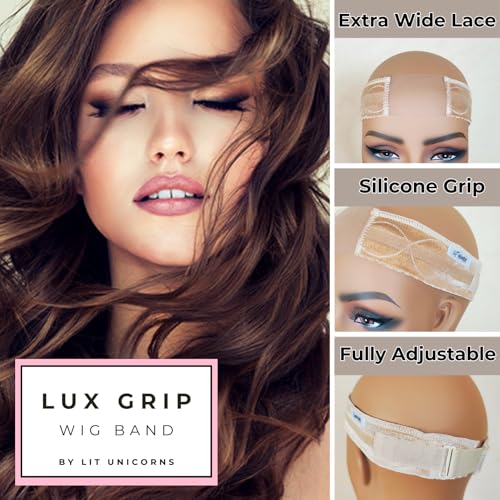 LIT UNICORNS Lux Grip Lace Wig Gripper Band - Adjustable Beige
