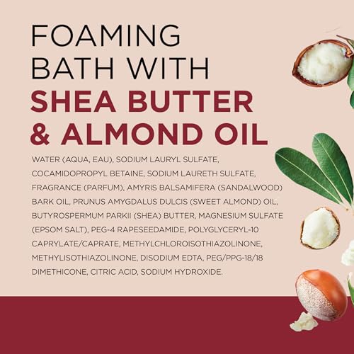 Epsom Salt Foaming Bath with Shea Butter & Almond Oil, 62.5 fl oz