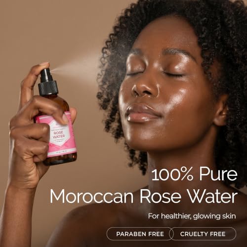 Leven Rose Pure Rose Water Spray - Hydrating Facial Mist, 4 oz