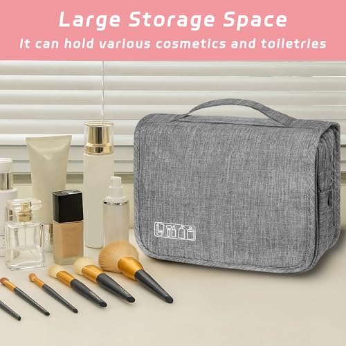 Hanging Toiletry Bag with Hook, Waterproof Travel Organizer