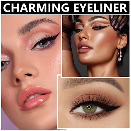 5Pc Double-Head Eyeliner Stamp Pen Set with Winged Liner