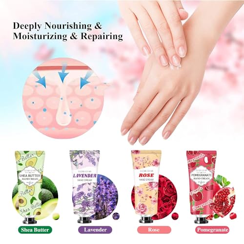 38 PACK Mother's Day Gifts in Bulk Plant Fragrance Hand Cream, Moisturizing Hand Lotion Gift Set,Mini Hand Lotion Travel Size in Bulk,Stocking Stuffers Mother's Day Gifts,Gifts for Women,Mom,Sister