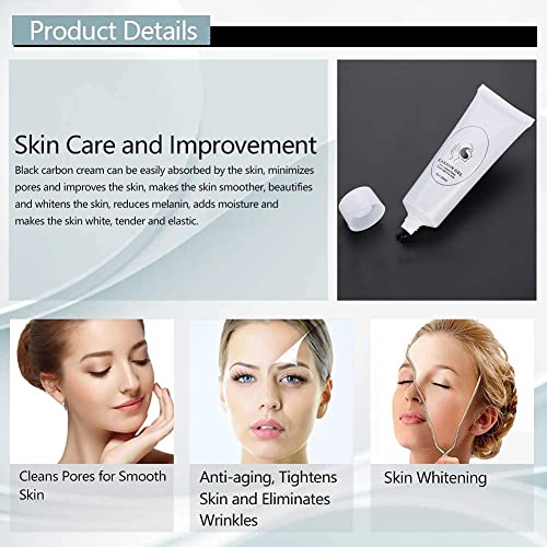 80ML Carbon Peel Cream Gel for Skin Rejuvenation Black Doll,Facial Skin Deep Cleaning with Carbon Gel Nano Activated Carbon for Laser (1pc)