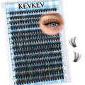 KevKev 3D-80D False Eyelash Clusters 10-18mm Thick Natural Volume Lashes