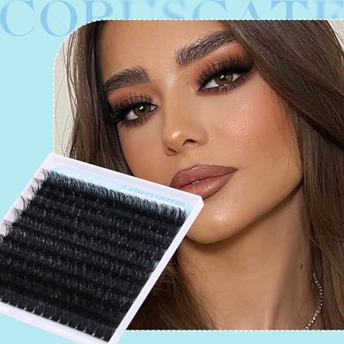 Fluffy Lash Clusters Long Eyelash Clusters, 180D Thick Cluster Eyelash Extensions 14-20mm Individual Lashes Look Like Lash Extension 170pcs Dramatic Eyelashes DIY Volume Lashes Strip