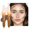 2Pcs Contour Highlighter Stick Dual-Ended Cream Bronzer