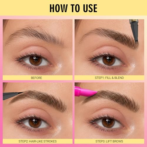 Vevivia Dual-Tip Microblading Eyebrow Pencil & Clear Brow Gel