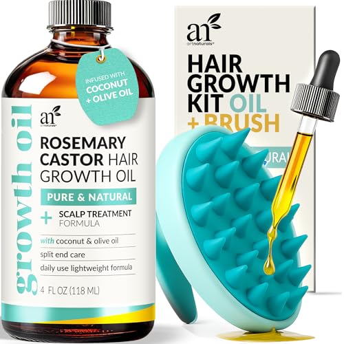 Rosemary Castor Hair Growth Oil with Massager - 4 oz