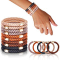 FORENEE 10Pcs Neutral Thick Hair Ties for Women & Girls - No Damage
