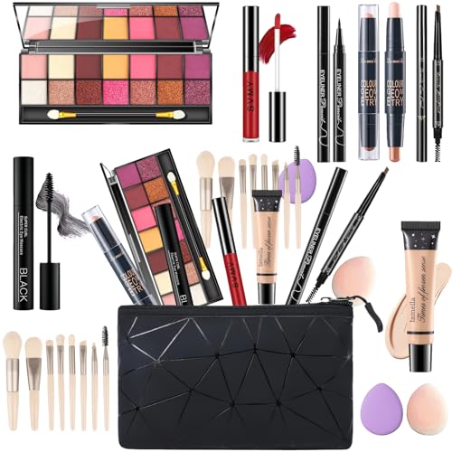 14-Color Eyeshadow Palette Full Makeup Kit with Brushes