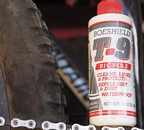 Boeshield T-9 Bicycle Chain Waterproof Lubricant and Rust Protection, 4 oz Liquid, Original Version (122183) , White