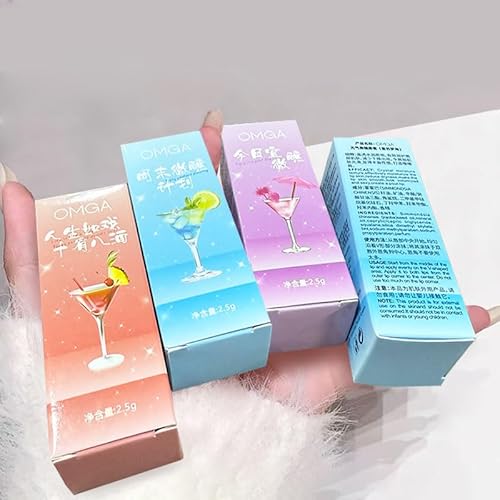 Lip Glow Oil Set, Sheer Lip Glosses Set, Watery Clear Texture, Can Be Used Alone or Layered Over Lipstick for Plumping Lips (3 Packs)