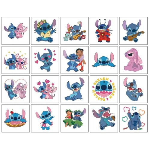 Stitch Temporary Tattoos - 50 Sheets Birthday Party Favors