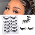 3D Faux Mink Lashes 18mm - 5 Pairs Fluffy False Eyelashes