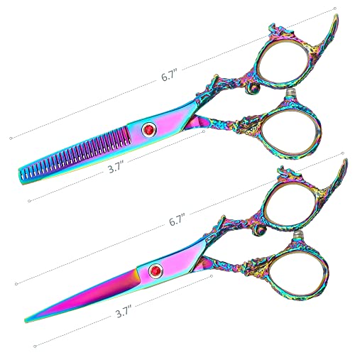 Professional Hair Cutting Scissors Set - Stainless Steel Shears