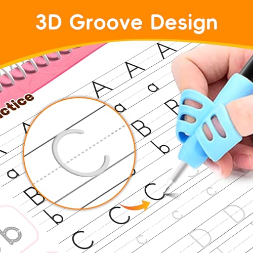 Magic Grooved Writing Practice Books Set for Kids 3-10