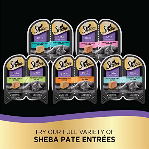 Sheba Perfect Portions Pate In Natural Juices Signature Savory Chicken Entrée Twin Pack Wet Cat Food, 2.6 Oz