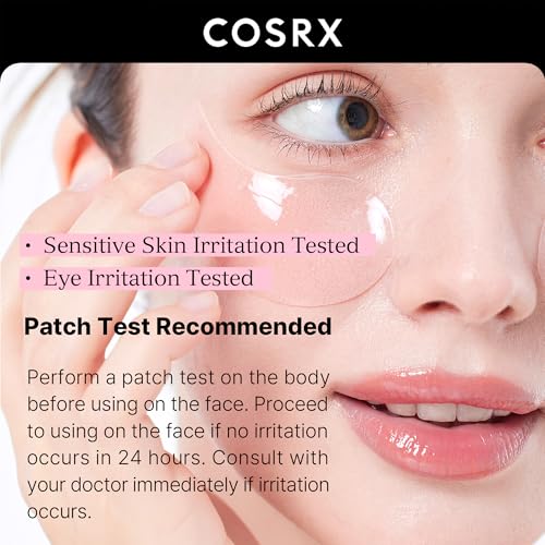 COSRX Advanced Snail Mucin Hydrogel Eye Patch + Peptide Collagen Hydrogel Eye Patch, Korean Skin Care