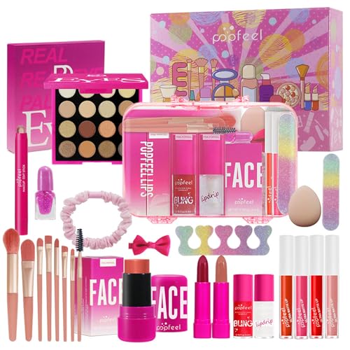 Hot Pink All-in-One Makeup Kit for Women – Complete Starter Set