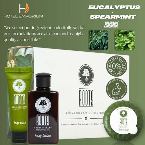 Roots Aromatherapy Travel Size Toiletries Kit, 150 Pieces