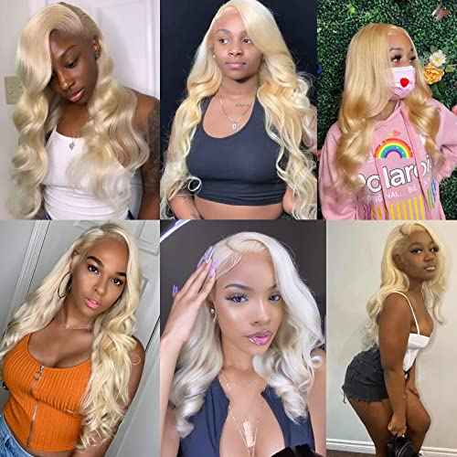 613 Lace Front Wig Human Hair 30inch 13x4 Blonde 100% Wig Human Hair Blonde Lace Front Wigs Human Hair 180% Density Premium 613 HD Lace Frontal Wig Pre Plucked