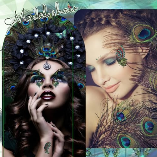 22 Sheets Glitter Butterfly Temporary Tattoos for Women