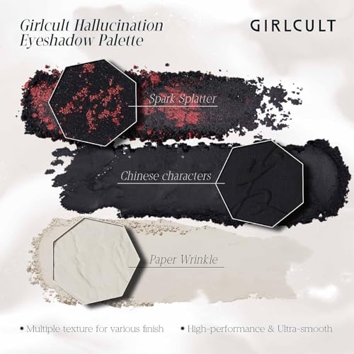GIRLCULT 4-Color Eyeshadow Palette - Matte & Glitter Quad
