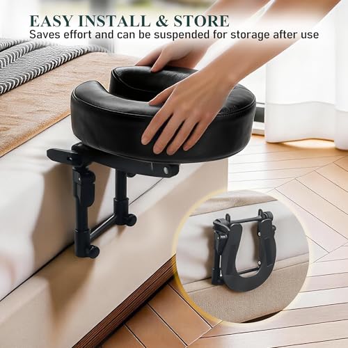 Adjustable Massage Headrest Pillow for Bed | Memory Foam Face Cradle