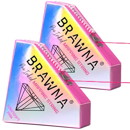 BRAWNA Pink Microblading Brow Mapping String - 2 Pack