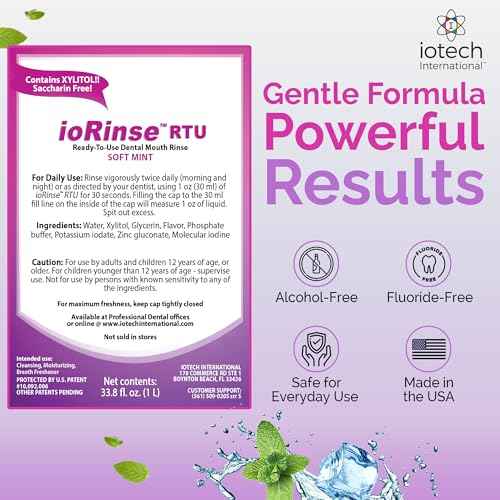Recommended by 1,000s of Dental Professionals Because it Simply Works Better. Professional Strength ioRinse RTU. Powerful, Long-Lasting, Breath freshening That You Can Trust. Soft Mint 16 oz