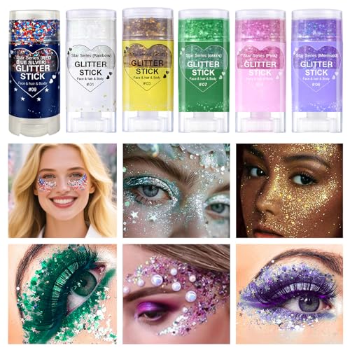 Gold Holographic Glitter Stick - Waterproof Body Makeup