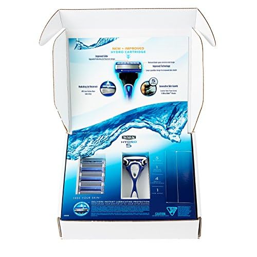 Schick Hydro 5 Shaving Starter Set - 1 Razor & 5 Refills for Men