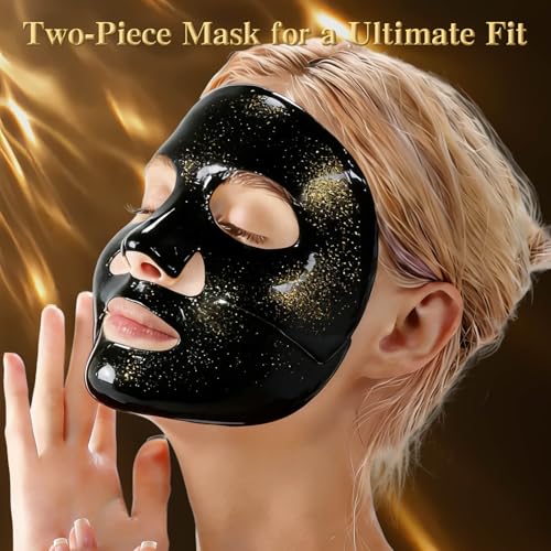 24K Gold & Caviar Collagen Face Mask, 5 Pack ? Luxurious Hydrating Facial Treatment, Firming Appearance ? Supports a Radiant, Rejuvenated Look Overnight