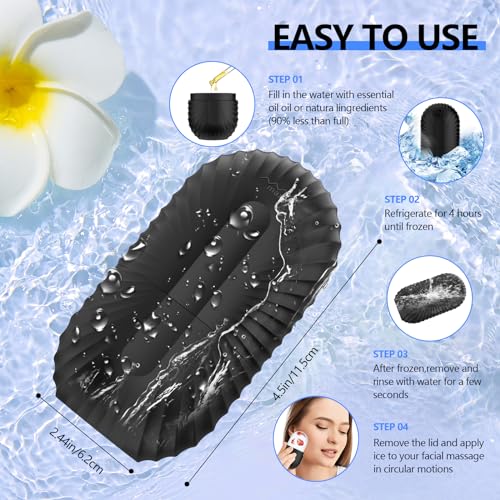 Ice Roller for Face & Eyes | Silicone Reusable Facial Roller