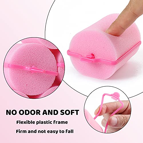 Jumbo Foam Hair Rollers 24 Pack Heatless Curling Set