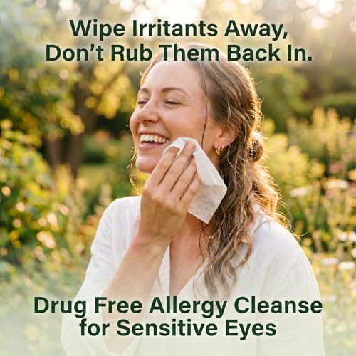 Allergy Eye Wipes for Dry Itchy Eyes - 30 Count