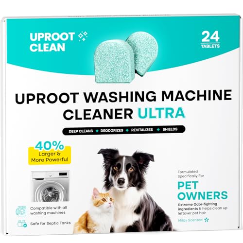 Uproot Clean Washing Machine Cleaner Tablets - 24 Pack