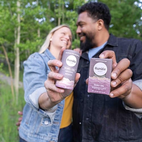 Humble Brands Handcrafted Bar Soap, Organic Cold Processed Soap Bars, Moisturizing Face & Body Cleanser - Patchouli & Copal
