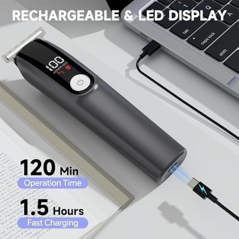 RUIBO 5-in-1 Beard Trimmer for Men - Cordless Hair Clipper