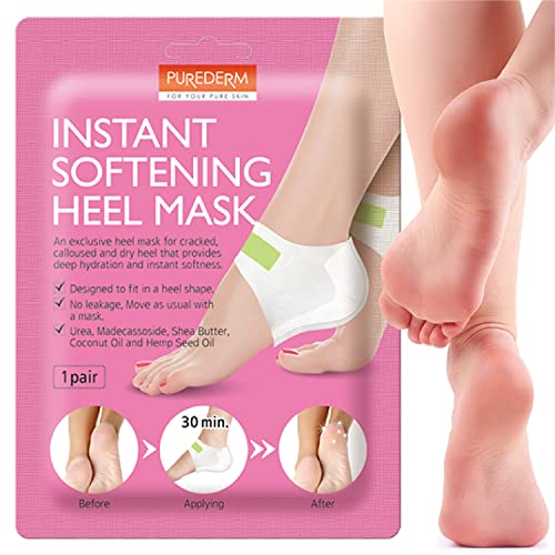 Purederm Moisturizing Foot Mask for Dry Cracked Heels - Hydrating Repair
