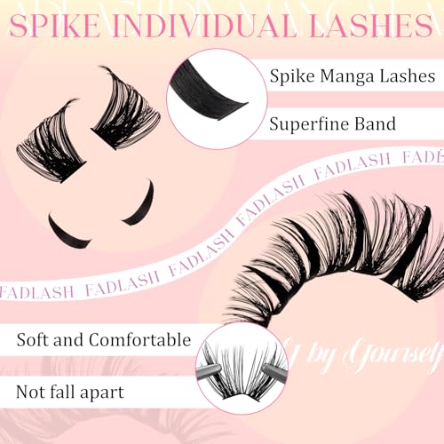Lash Clusters 100D Eyelash Extensions - 10-20mm D Curl & Spikes