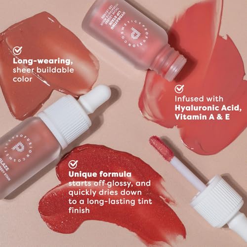 Profusion Cosmetics Lip Glaze Tinted Lip Gloss - Hydrating Lip Stain with Vitamins A & E, Buildable Color, Long Wearing Glossy Finish with Non-Sticky Formula, 7 Stunning Shades (Maple Glaze)