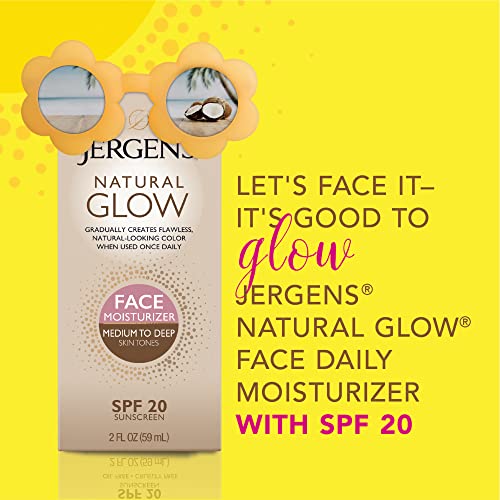 Jergens Natural Glow Face Self Tanner SPF 20, 2 oz