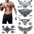Temporary Tattoo Stickers for Men Women - 5 Sheets